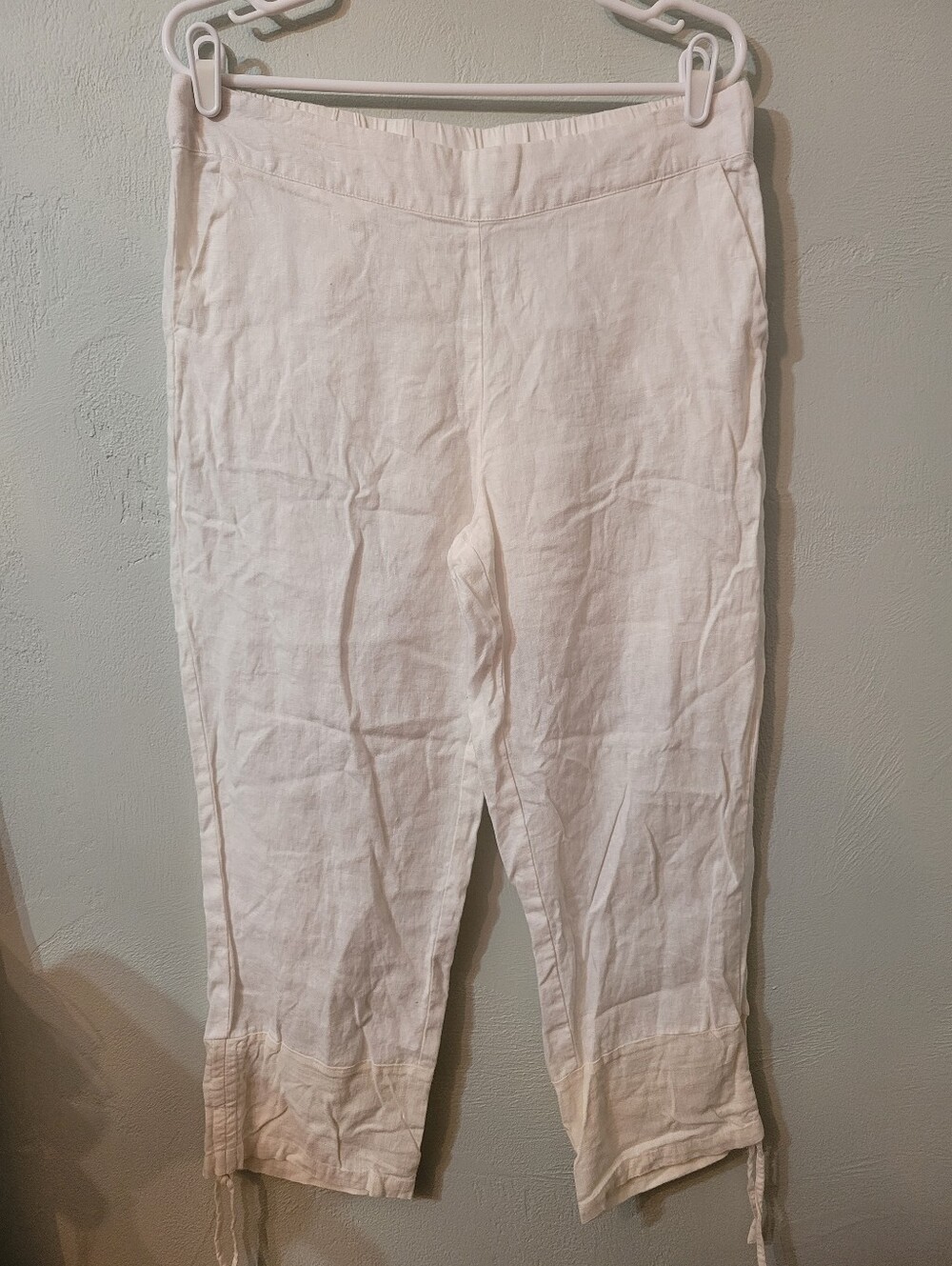 For Cynthia Unique 100% Linen Pants Size Large!